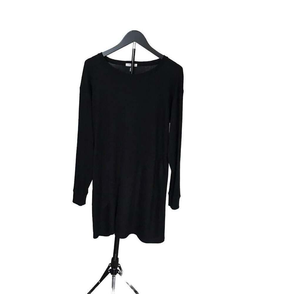 Rag & Bone Black Ribbed Long Sleeve Sweater Dress MEDIUM Y2k